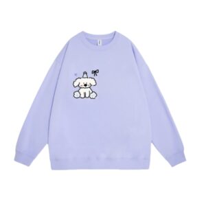 Purple Cartoon Sweatshirt